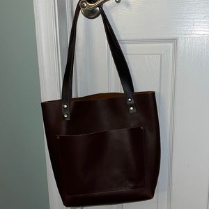 Brand new, Portland Leather, small classic tote bag. Never used!